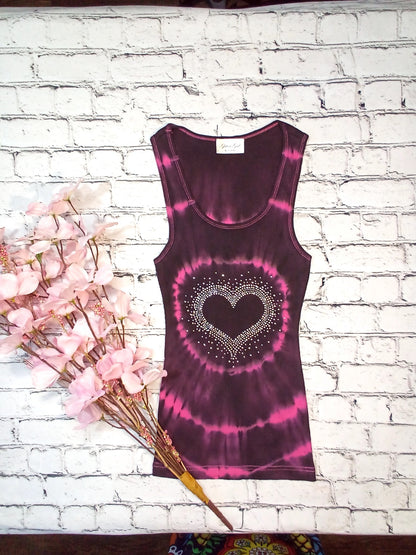 Girls & Junior 7-16 Sleeveless Tank Bullseye/Heart