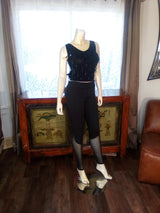 Women Leggings with Sheer Bottom detail