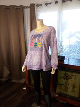 Women Long Sleeve Graphic tunic