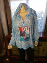 Women Plus Size Graphic Hoodie