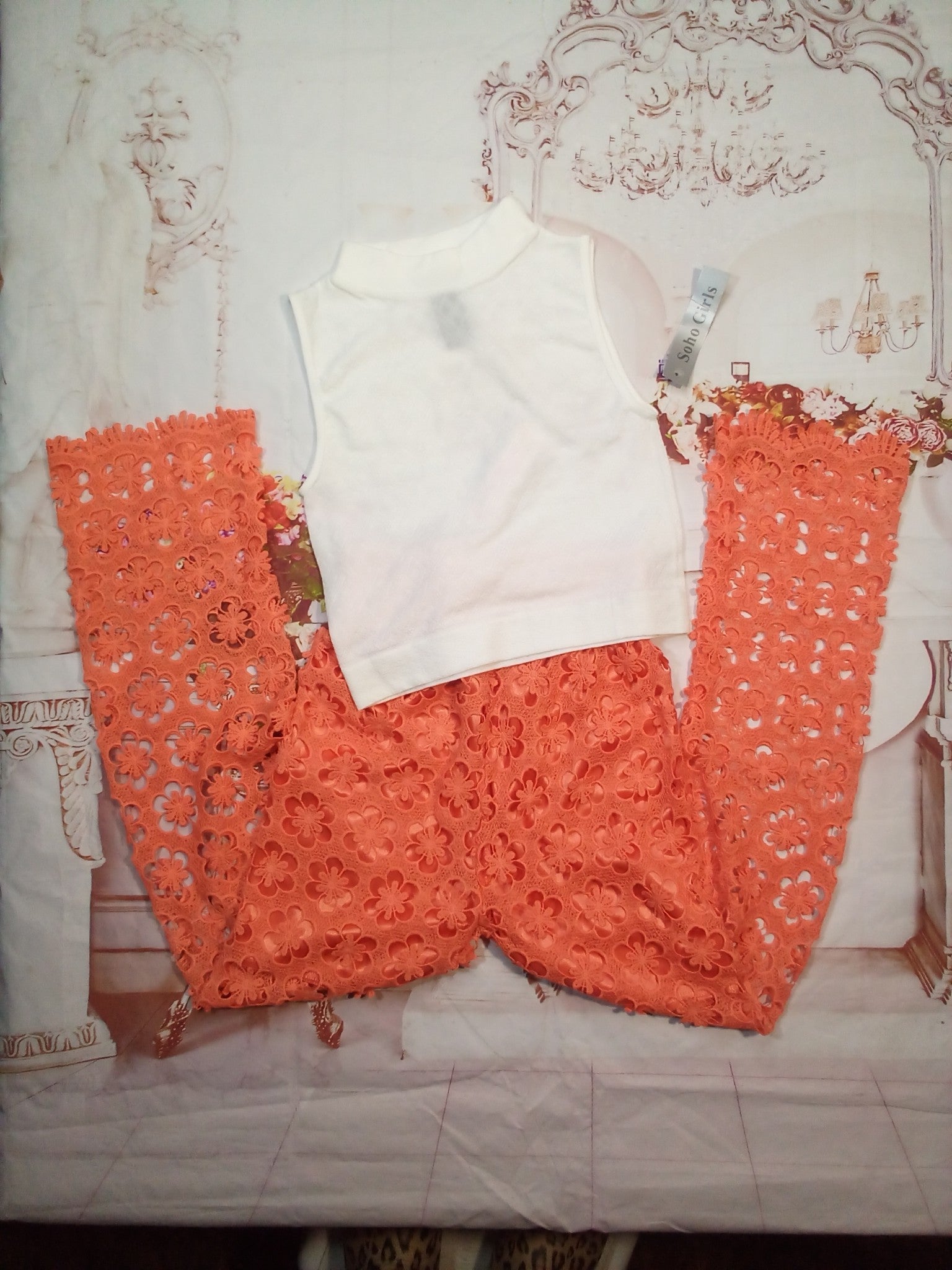 Junior Lace Pant and Knit Top