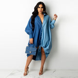 Women Chambray Two tone Dress