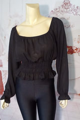 Women Long Sleeve Cinched top