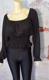 Women Long Sleeve Cinched top