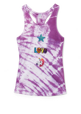 Girls & Junior Sleeveless Tank Top - Appliques By Glitter Girl