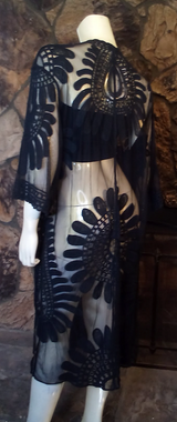 Women Lace Mesh Duster