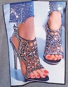 Women Long Sleeve Pull over Hoodie - Rhinestone Shoes