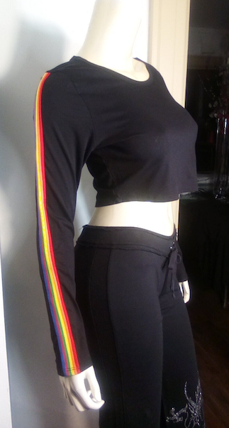 Junior Long Sleeve Rainbow T shirt