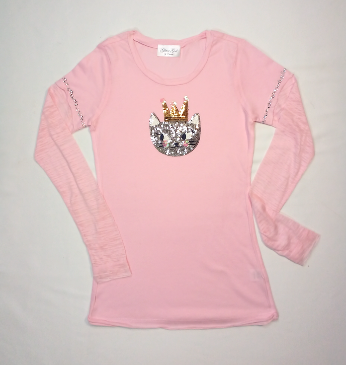Girls Long Sleeve Top -  By Glitter Girl