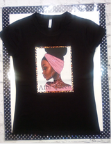 Women Short Sleeve T Shirt - Afro Tee