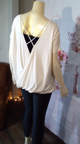 Women Short Sleeve Back Detail Top