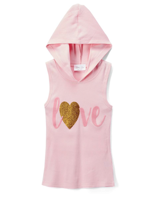 Girls Sleeveless Top - Love