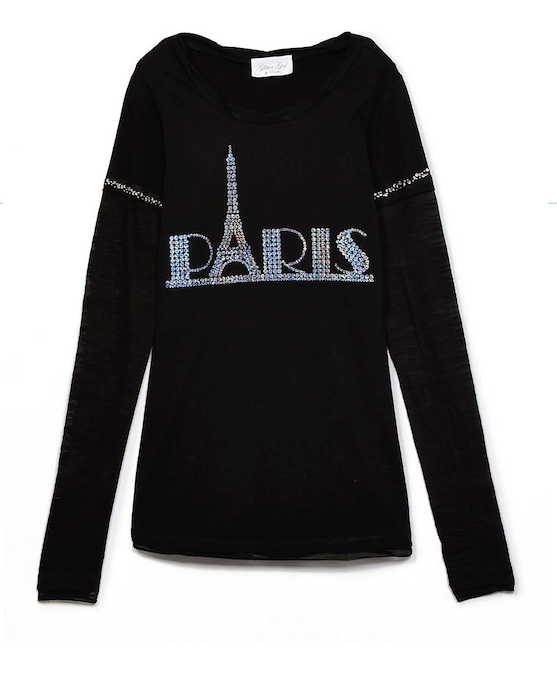 Girls Long Sleeve Top - Paris