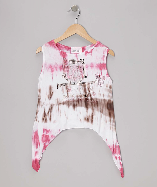 Girls Sleeveless Top - Owl