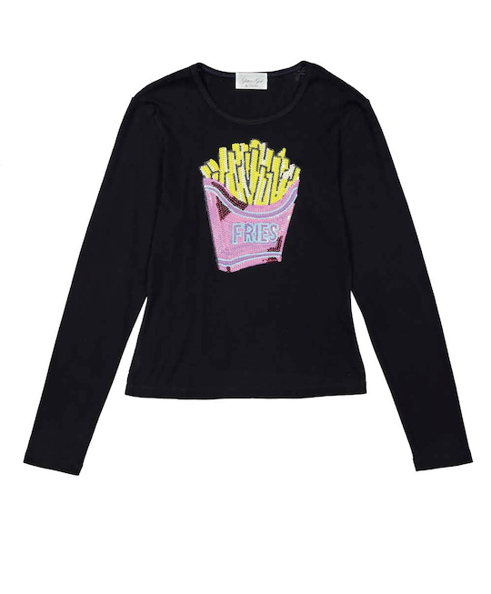 Girls Long Sleeve Top  By Glitter Girl