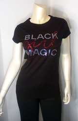 Women Short Sleeve Tee Shirt Rhinestone Graphic By Bling Bling U Sparkle Girl
