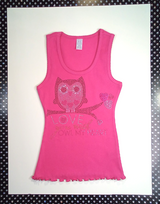 Girls Sleeveless Top - Owl