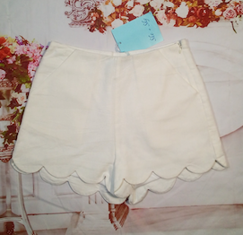 Junior Scallop Shorts and Knit Top