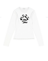 Girls & Junior Long Sleeve T Shirt - Paw