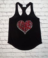 Girls Sleeveless Sequin Love