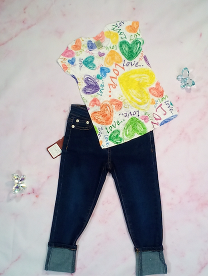 Girls Top and Jean Set By Glitter Girl by Esmise