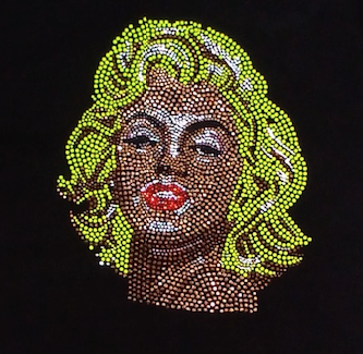 Women Short Sleeve Graphic Marilyn Monroe/Rhinestone T shirt