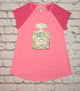Girls Short Sleeve Top - Perfume Bottle