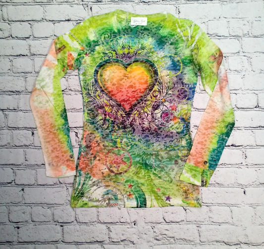 Girls Long Sleeve Top Allover Print