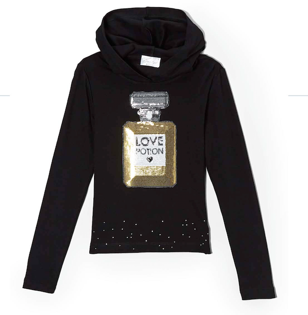 Girls & Junior Long Sleeve Pull on Hoodie - Love Potion