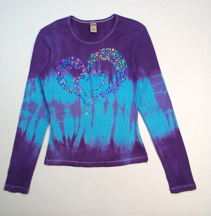 Girls Long Sleeve Top - Hearts