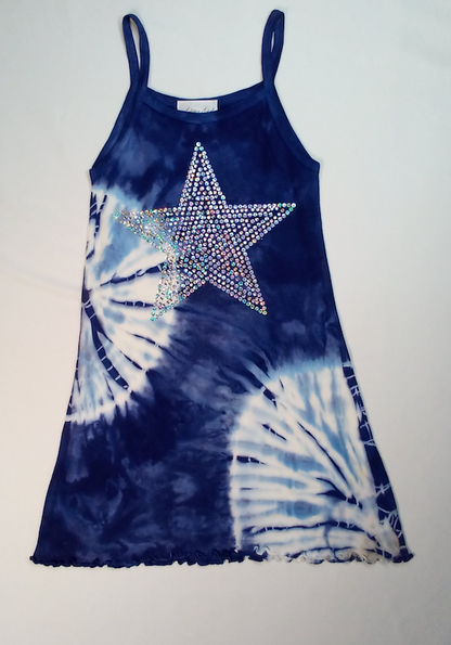 Girls Sleeveless Tank Dress - Sequin Star