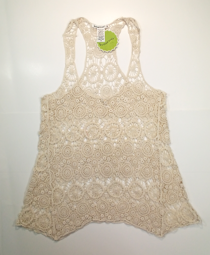 Girls Sleeveless Top - Tunic - All Over Lace