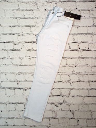 Girls Twill Distressed Pant