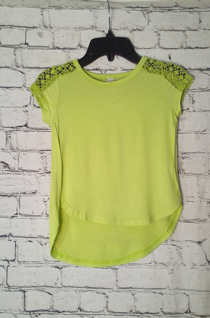 Girls Short Sleeve Top - Lace