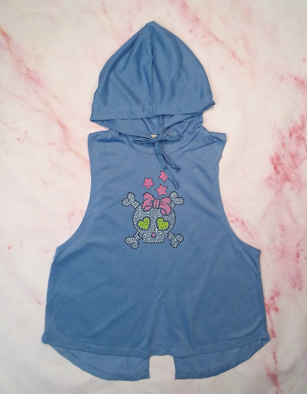 Girls Sleeveless Hoodie