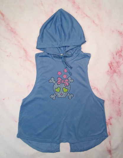 Girls Sleeveless Hoodie