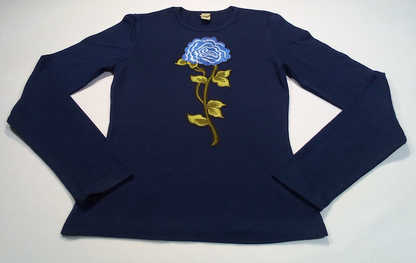 Girls Long Sleeve Top - Flower Patch