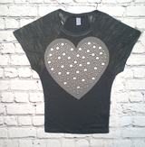 Girls Short Sleeve Top - HEART