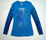 Girls Long Sleeve Top - Sequin Horse