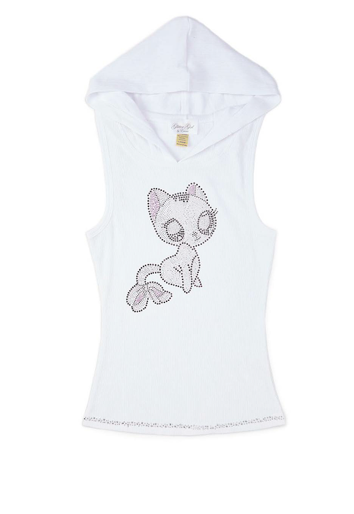 Girls Sleeveless Top - Cat