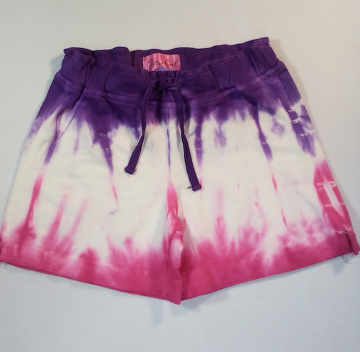 Girls Shorts Tie Dye