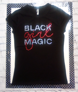 Women Short Sleeve Tee Shirt Rhinestone Graphic By Bling Bling U Sparkle Girl