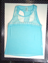Girls Sleeveless Top - Lace Front