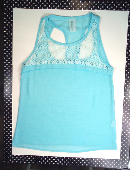 Girls Sleeveless Top - Lace Front