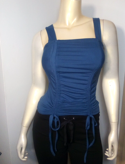 Women/Junior Sleeveless Ruched Top