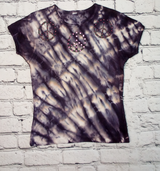 Girls Short Sleeve Top - Peace Signs