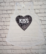 Junior Sleeveless Top - KISS/Heart