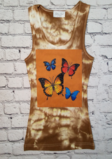Girls Sleeveless Top - Butterflies