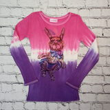 Girls Long Sleeve Top Cute Rabbit