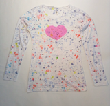 Girls Long Sleeve Top -Heart